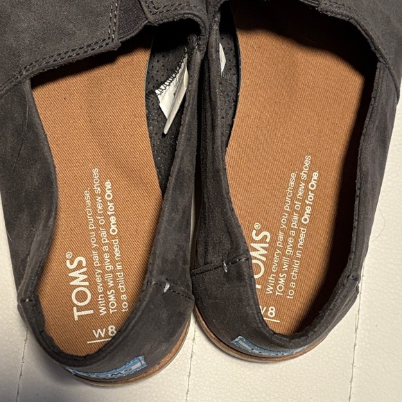 TOMS Women's Charcoal Loafers - Picture 6 of 6